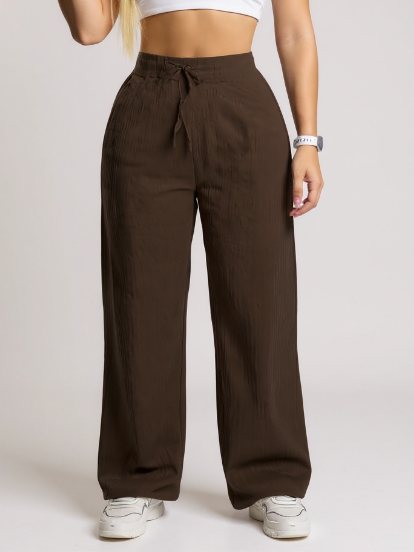 PANATALON TELA GALLETA CON BOLSILLOS