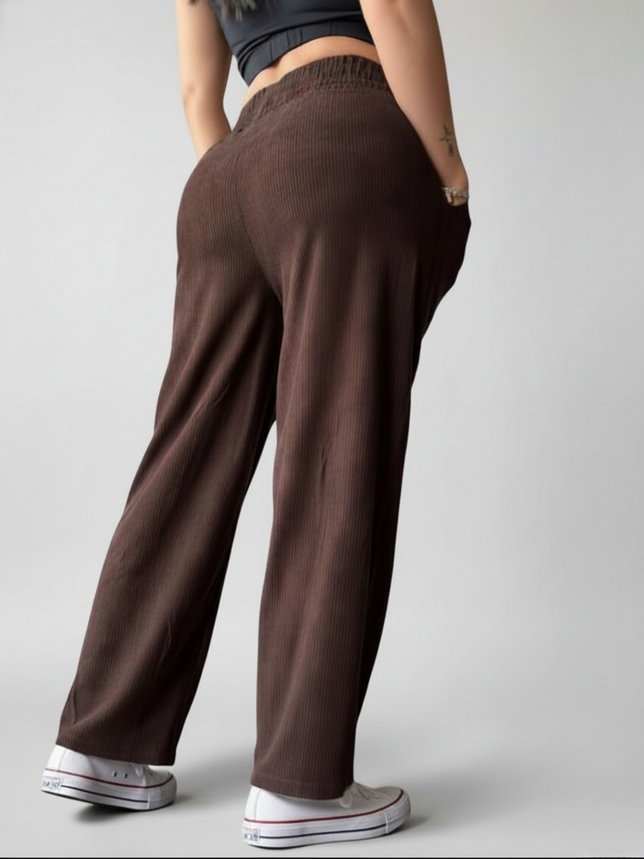 PANTALON CORDUROY ENRESORTADO PRETINA