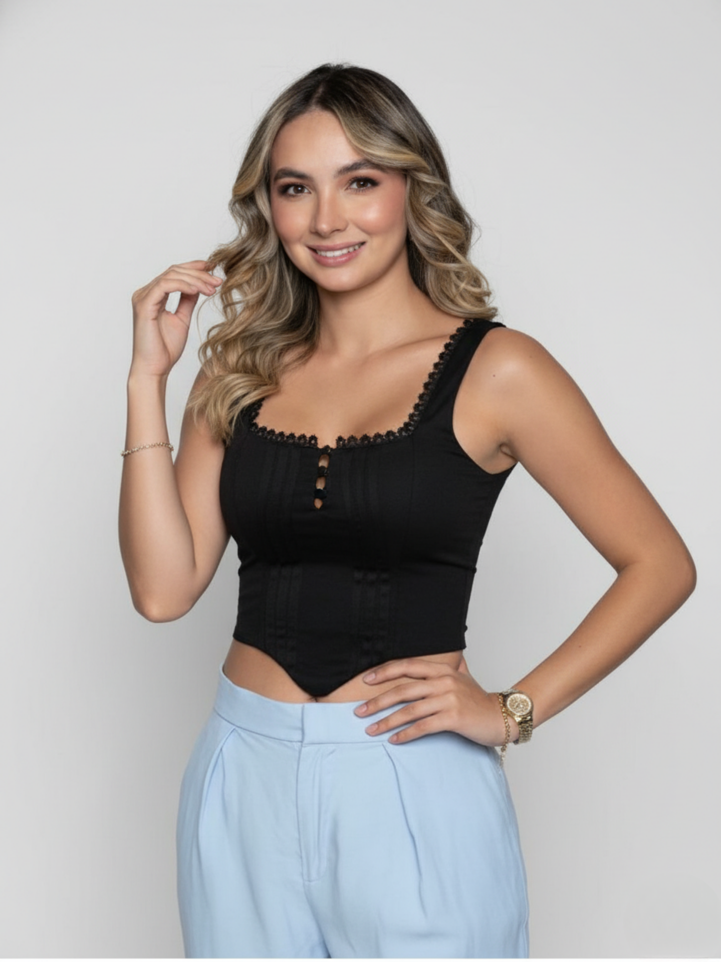 BLUSA CUELLO CUADRADO GRIPIUR