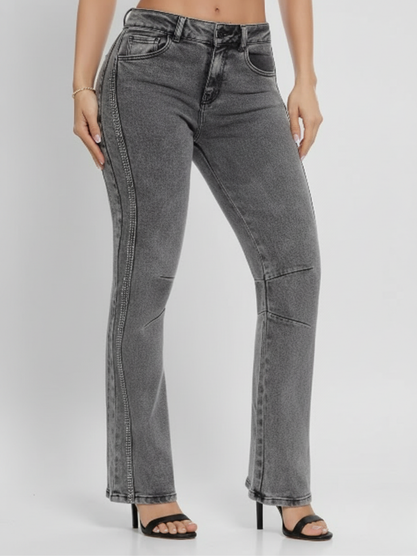 JEAN HUMO COLOR HUMO CON DESTELLOS LATERALES