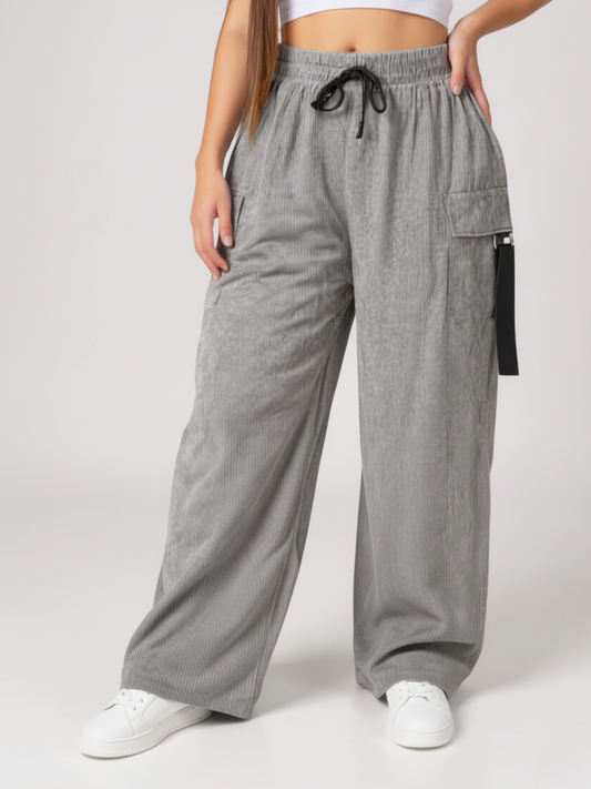 PANTALON CORDUROY TIPO CARGO STRECH