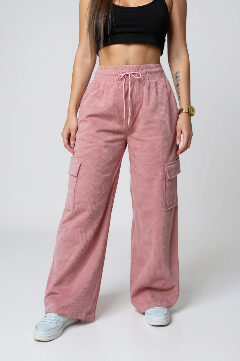 PANTALON CORDUROY STRETCH CON TOQUE COMMFY