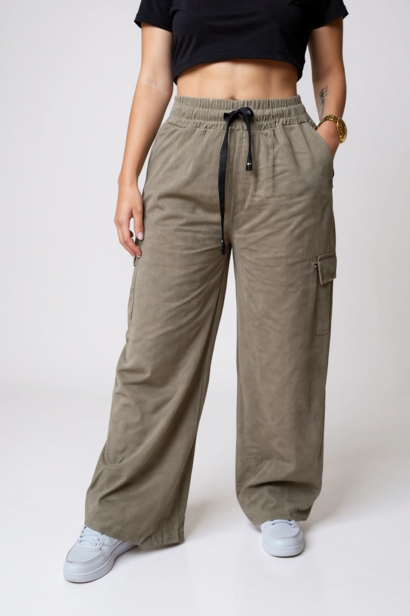 PANTALON CORDUROY STRETCH CON TOQUE COMMFY