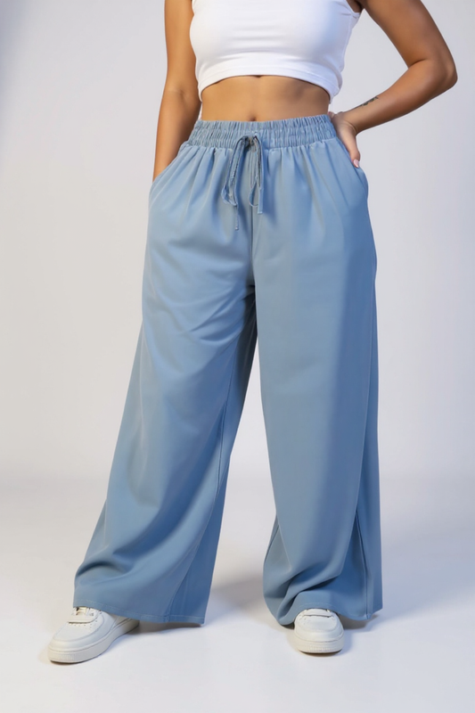 PANTALÓN EN TELA CHALIS